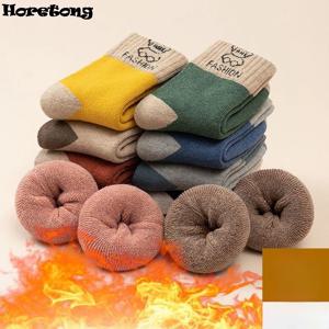 5 짝/가방 겨울 어린이 양말 따뜻한 가을, 겨울 플러시 두꺼운 유아 소년 소녀 면화 중간 튜브 양말 2-14 년