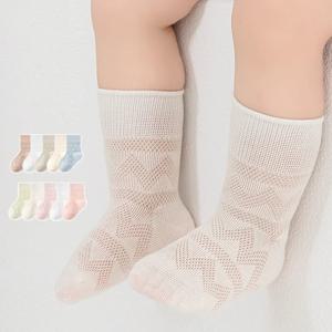 0-8T 신생아 봄 여름 아기 유아 면화 부드러운 양말 소녀와 소년 얇은 메쉬 양말