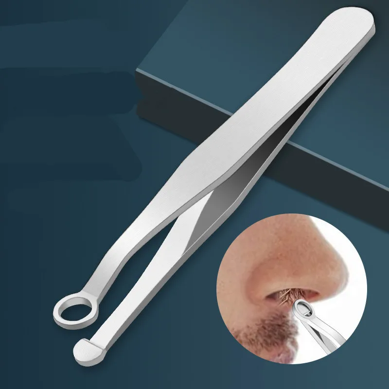 유니버설 코 헤어 트리밍 족집게 스테인레스 스틸 눈썹 코 헤어 컷 매니큐어 페이셜 트리밍 메이크업 가위 트리머