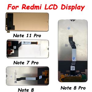 Xiaomi Redmi Note 7 8 8T 9S 9 10 10s 11 Pro 4G 5G LCD 디스플레이 스크린 터치 패널 디지타이저 교체 부품 용 LCD 디스플레이