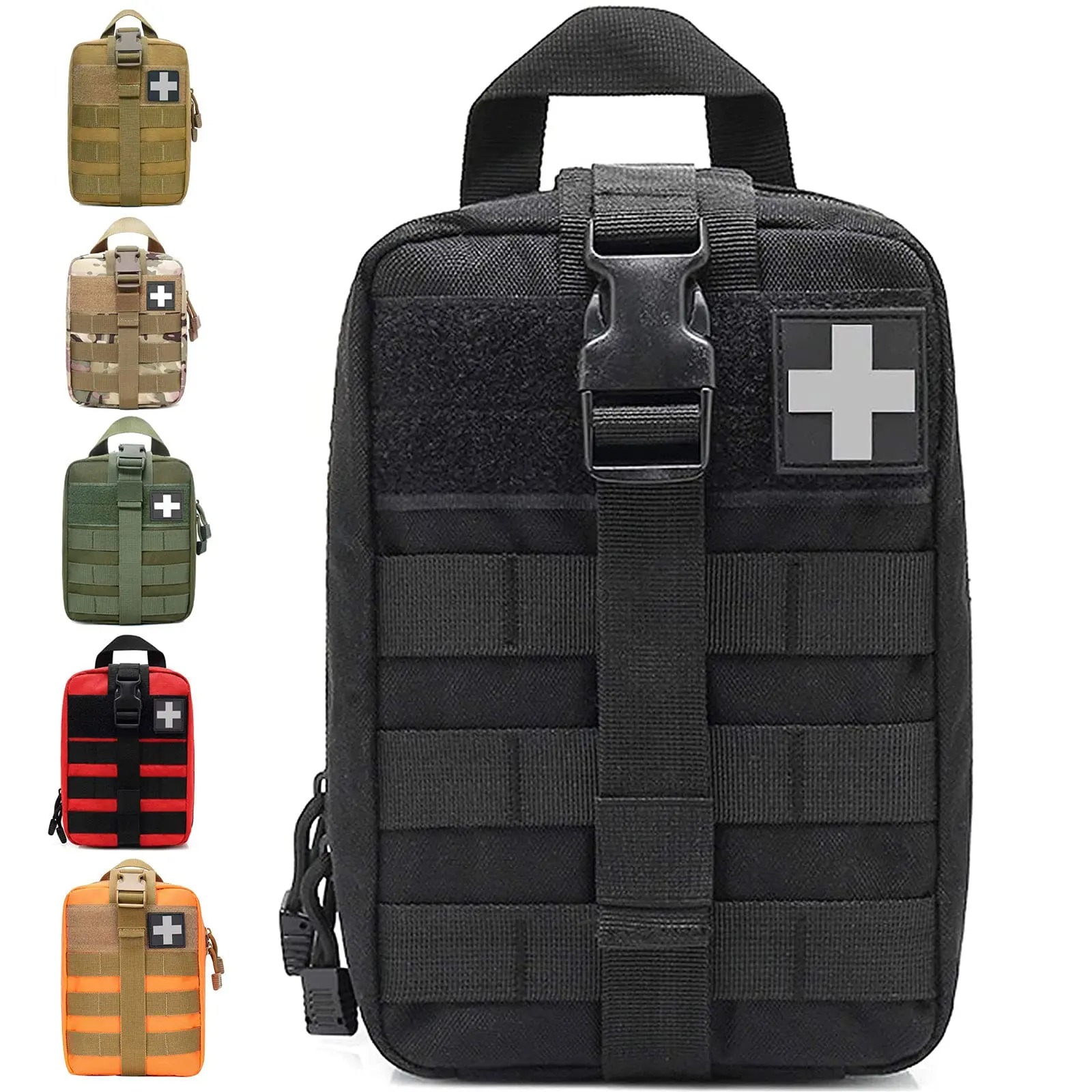 1pc EMT 파우치, Rip Away Molle 의료용 파우치 Tear-Away 응급 처치 키트 여행용 비상 생존 가방 야외 하이킹