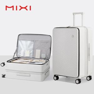 믹시 확장형 기내용 캐리어 PC 하드 쉘 여행 가방 상단 개방형 회전식 바퀴 TSA 잠금 M9296