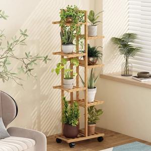 꽃용 식물 스탠드 스탠드, 나무 보관 선반, 6/7 층 꽃 선반, 화분 랙, 실내 디스플레이 스탠드, 다중 화분 공간절약
