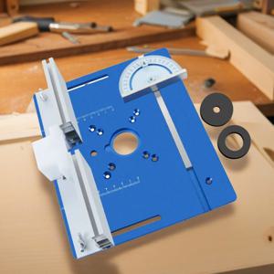 알루미늄 라우터 테이블 삽입 플레이트 3개 세트, 목공 트리머 전기 목재 밀링 플립 플레이트 (목수 보조 도구용)