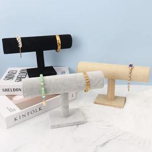쥬얼리 체인 헤어밴드 시계 목걸이 팔찌 디스플레이 스탠드 랙 홀더 T바 팔찌 디스플레이 스탠드 홀더 시계 디스플레이