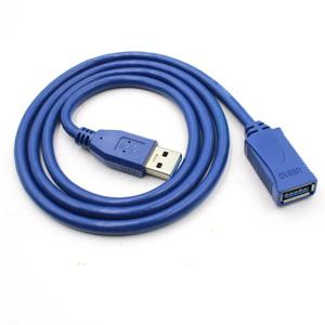 고속 파란색 USB 3.0 A 유형 남성-여성 USB 연장 케이블, AM-AM 4.8Gbps 지원 USB 2.0 0.3M 0.6M 1M 1.5M-5M