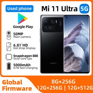 샤오미 11 울트라 5G 글로벌 버전 512G 스냅드래곤 888 6.81 인치, 50MP 120x 줌, 모든 색상 좋은 상태, 정품 중고 휴대폰