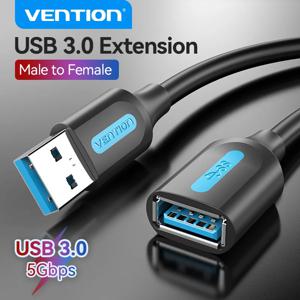Vention USB 3.0 연장 케이블 USB 3.0 2.0 PC 용 케이블 연장 데이터 코드 스마트 TV Xbox One SSD 고속 USB 케이블 연장