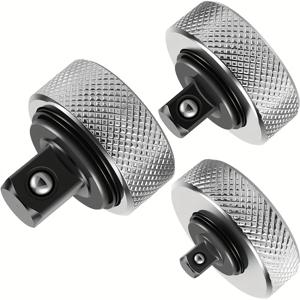 3개 조절식 래칫 렌치 세트 빠르고 노동 절약형 알루미늄 합금 소형 휴대용 래칫 렌치 1/2'' 3/8'' 1/4'' 소켓