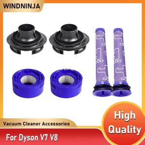 후면 모터 커버, Hepa 필터, Dyson V7 V8 무선 진공 청소기 프리 필터 및 HEPA 포스트 필터 키트용 포스트 필터