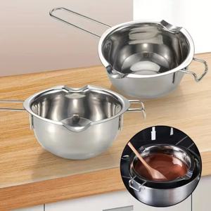 초콜릿 캔디 및 양초 제작 용품을 녹이기 위한 내열성 손잡이가 있는 스테인레스 스틸 양초 왁스 녹이는 보일러 냄비