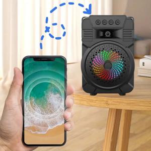 LDE 휴대용 무선 사운드 박스, 충전식 USB TF 카드, 라디오 플레이어, 무선 블루투스 스피커, 파티, 바베큐, 가정 여행