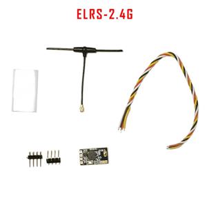 ELRS 2.4G NANO ExpressLRS 수신기 RC FPV 장거리 횡단 프리스타일 드론 DIY 부품(T 형 안테나 포함)