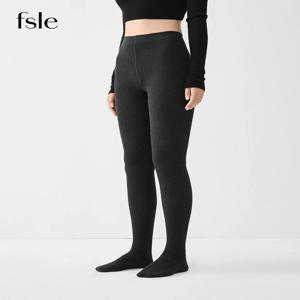 FSLE 캐주얼 레깅스 블랙 팬츠 오피스 레이디 다용도 마이크로 프레셔 팬티호스 여성용 가을 겨울 2025 신상 슬림 핏 레깅스