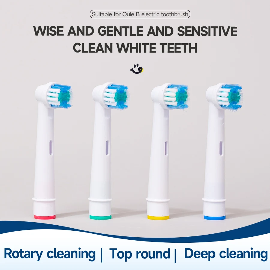 Oral-B 전동 칫솔 Advance Power/Vitality Precision Clean/Pro Health/Triumph/3D Excel용 교체용 브러시 헤드 4/8개