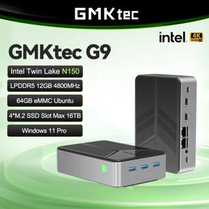GMKtec Nucbox G9 미니 NAS 신형 몰드 인텔 N150 미니 PC 윈도우 11 프로 LPDDR5 M.2 2280 SSD WIFI6 BT5.2 듀얼 트리플 스크린