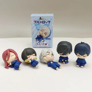 Anime BLUE LOCK 슬리핑 블라인드 박스 액션 피규어 5cm Pvc 입상 요이치 이사기 세이시로 나기 모델 장난감 홈 인테리어 아이 선물