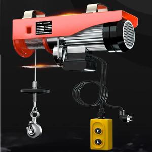 전기 호이스트 크레인 전기 윈치 스틸 전기 리프트, 가정용 소형 리프팅 크레인, 100-400kg, 220V