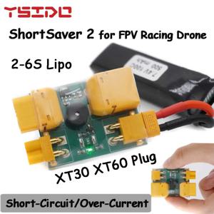 YSIDO FPV 레이싱 드론용 쇼트 세이버 2 스모크 스토퍼 전자 퓨즈, 단락 및 과전류 방지, 2-6S Lipo XT30 XT60
