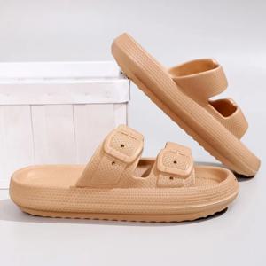 Gacimy 여성 플랫폼 슬리퍼 여름 새로운 두꺼운 바닥 EVA 샌들 아치 지원 편안한 해변 신발 남여 하우스 목욕 슬라이드
