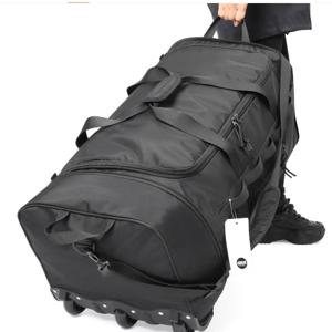 대용량 휴대 수하물 롤링 더플 백 90L 바퀴 달린 가방 바퀴가 달린 홈 이동 가방 여행용 트롤리 수하물 가방