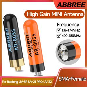 1/2개 새 ABBREE AR-805S 무전기 안테나 SMA-암 UHF VHF UV-5R UV-32 UV-21 PRO V2 Quansheng UV-K5 8 TK11 햄 라디오용