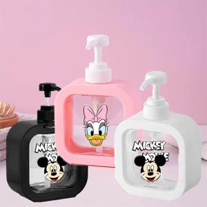 디즈니 미키 미니 대용량 빈 병 세탁 세제 디스펜스 병 및 샤워 젤 세제 디스펜스 병