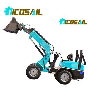 새롭게 설계된 텔레스코픽 암 소형 휠 로더, 프론트 엔드 로더용 초특가 할인