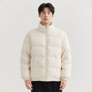 2025 신상 남성 스탠드 칼라 코튼 로브 심플 단색 브레드 로브 루즈핏 따뜻한 코튼 코트 5가지 색상