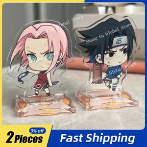 5cm/1.97in 나루토 스탠딩 플레이트 하루노 사쿠라 미니 카와이 아크릴 애니메이션 주변기기 Collectible Desktop Display 생일 선물