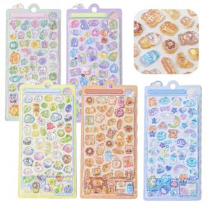 1개 3D 엠보싱 다이아몬드 스티커 만화 테마 PVC 공예 데칼 스크랩북 및 문구 장식 DIY 제품 TMZ