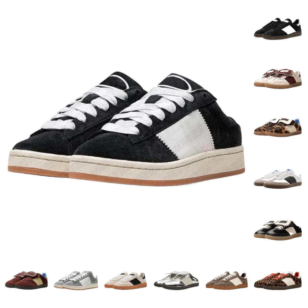 클래식 삼바 오리지널 화이트 가죽 스니커즈 남녀 실내 축구화 캐주얼 스트리트웨어 로우 ‮ 54-63 에지스 아디다스