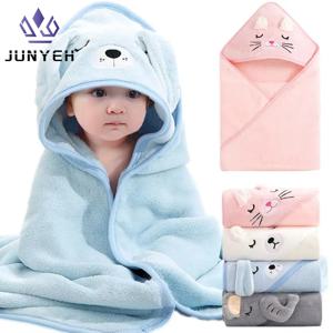유아 목욕 가운 유아용 목욕 타월 남아 여아 담요 후드 달린 만화 캐릭터 코랄 플리스 타월 담요 신생아 어린이 침구