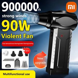 샤오미 900000RPM 전기 터보 제트 블로워 강력한 에어 블로워 진공 먼지 청소기 브러시리스 모터 충전식 강력 팬 도구
