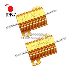 1PC 10W 25W 알루미늄 전원 금속 쉘 케이스 권선 저항기 0.01 ~ 30K 0.1 1 2 3 4 5 6 8 10 20 25 100 150 1K 10K 옴 RX24
