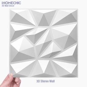 30x30cm 벽 혁신 3D 스테레오 벽 패널 다이아몬드 자체 접착 타일 3D 벽 스티커 거실 욕실 3d 벽 종이