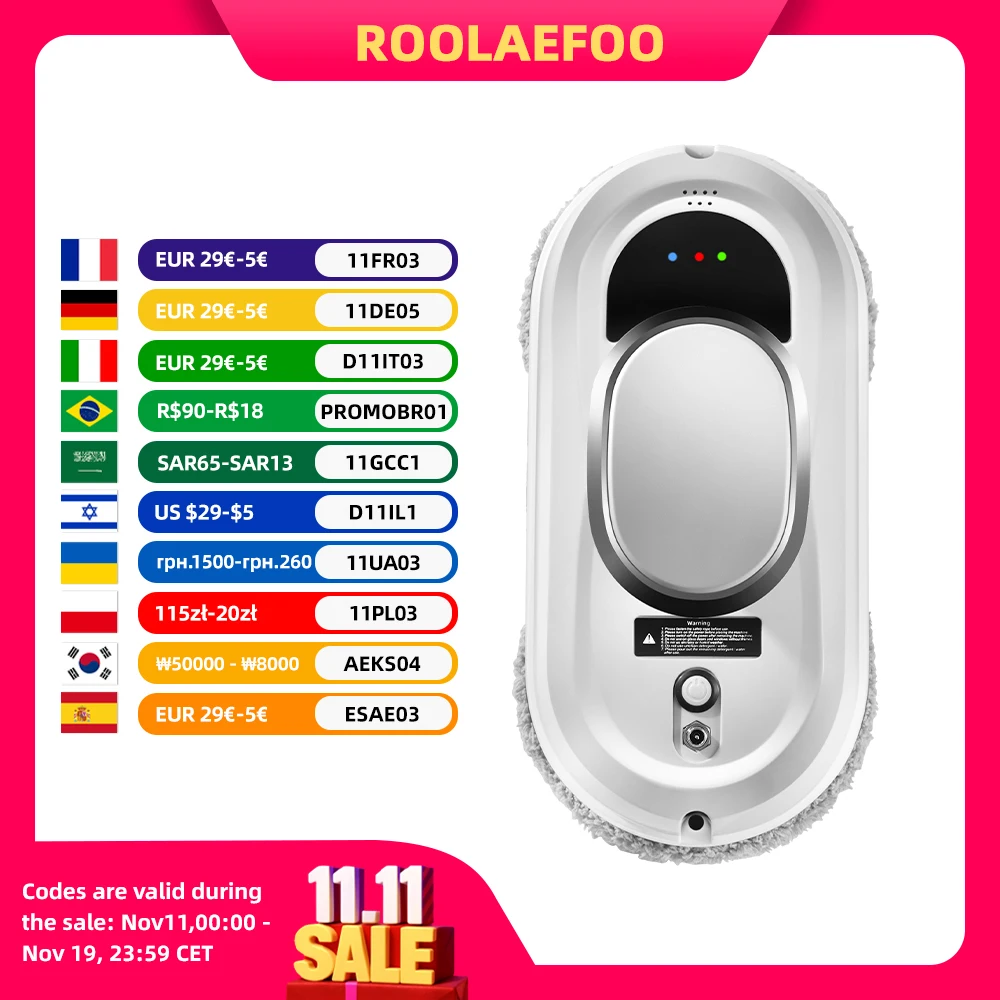 창 진공 청소 로봇 스마트 창 유리 세탁기 전기 유리 Limpiacristale 원격 제어 자동 창 클리너