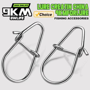 낚시 스냅 50~200Pcs 낚시 클립 빠른 크랭크베이트 스냅 낚시 미끼 커넥터 바닷물 낚시 듀오 잠금 미끼 스테인레스