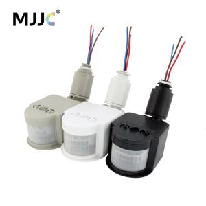 모션 센서 220V 12V 모션 탐지기 자동 적외선 PIR 센서 220V 180 회전 야외 타이머 전등 스위치