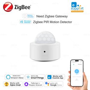 Ewelink Zigbee 3.0 미니 PIR 모션 센서, 인체 모션 적외선 감지기, 보안 경보, Alexa Google Home Zigbee2MQTT