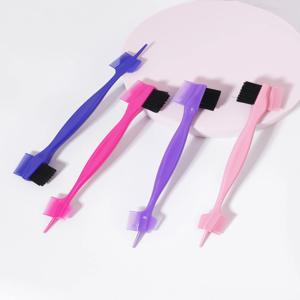 1/4pcs 엣지 컨트롤 브러시 빗, 여성의 가장자리와 뒷면의 머리카락을 빗고 자르는 데 사용되며 실제 머리 가발에 특별합니다.