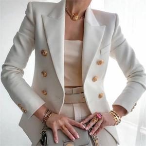 캐주얼 긴 소매 블레이저 Femme 여성 코트 2025 패션 자켓 Outerwears Office Blazer 여성 의류 봄 가을