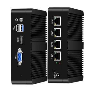 4 이더넷 미니 PC Intel N100 N2830 J1900 J4125 N5105 CPU X86 방화벽 라우터 Pfsense OPNSENSE Windows Linux 가상 머신