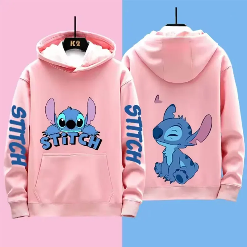 여성 MINISO 스티치 후드 티셔츠 풀오버 러블리 에일리언 모티브 고품질 패브릭 학교 및 모임에 이상적 지금 핫 세일