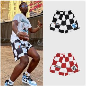 새로운 Eric Emanuel EE 기본 짧은 YORK CITY SKYLINE 2025 남성 캐주얼 반바지 피트니스 반바지 여름 체육관 운동 메쉬 반바지