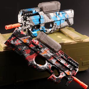 P90 젤 볼 블래스터 세트 - 14세 이상 청소년을 위한 충전식 야외 전투 장난감, 소년 소녀를 위한 완벽한 선물(젤 비즈는 포함되지 않음)