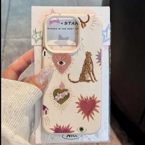 아이폰 16 15 14 13 12 11 17 프로 맥스 플러스 케이스 맞춤형 레오파드 리치 패턴 실리콘 커버 아이폰 XS X 16e 펀다용