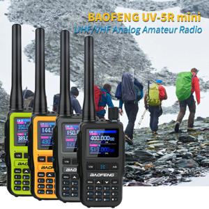 워키토키 바오펑 UV-5R 미니 VHF UHF 듀얼 밴드 TX & RX 멀티밴드 수신 에어밴드 Vox 아마추어 미니 무전기 5RMINI