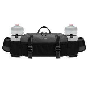 워터플라이 3L 하이킹 패니 팩 - 병 홀더 2개와 9개의 포켓이 있는 허리 가방, 조절 가능한 벨트, 여행, 달리기, 자전거 타기에 이상적