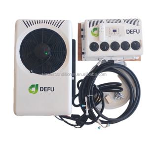 24V 전기 트랙터 밴 캐빈 쿨러 에어컨 신형 12V 주차 트럭 에어컨 컴프레서 포함